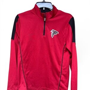 NFL Atlanta Falcons Team Red Quarter-Zip Pullover Size S Man (16Y)